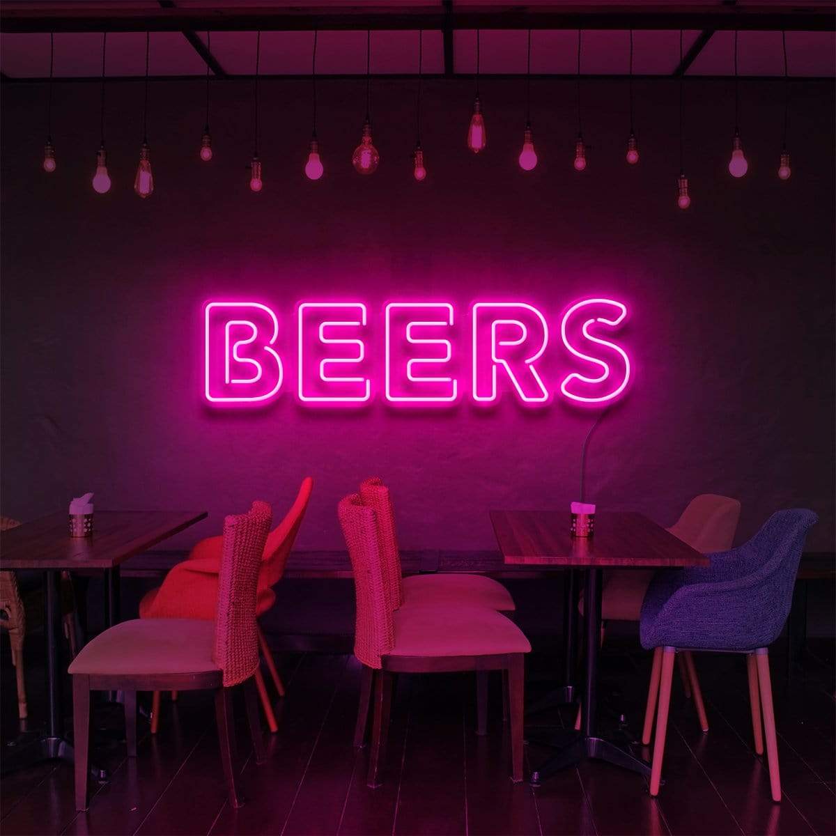 "Beers" Enseigne Néon pour Bars & Restaurants