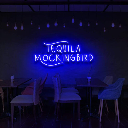 "Tequila Mockingbird" Enseigne Lumineuse pour Bars & Restaurants