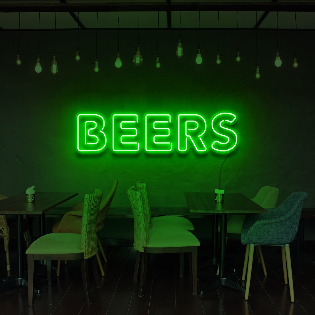 "Beers" Enseigne Néon pour Bars & Restaurants