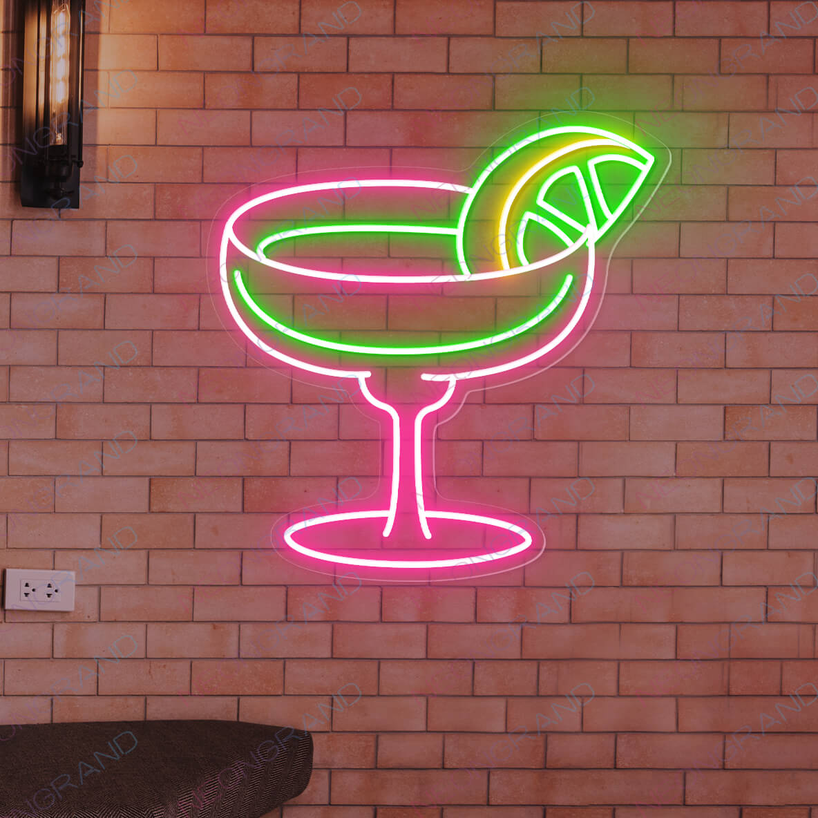 Enseigne lumineuse à LED pour bar Margarita