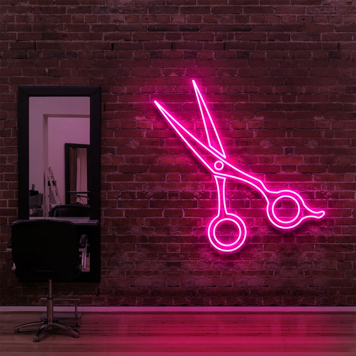 "Clippers" Enseigne Lumineuse pour Salons de Coiffure & Barbiers