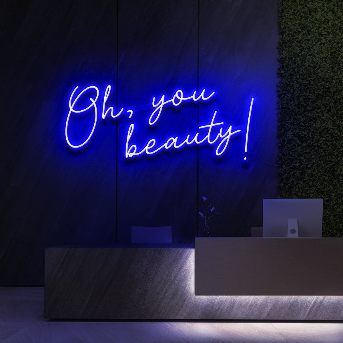 "Oh, You Beauty!" Enseigne Lumineuse pour Instituts de Beauté & Cosmétique