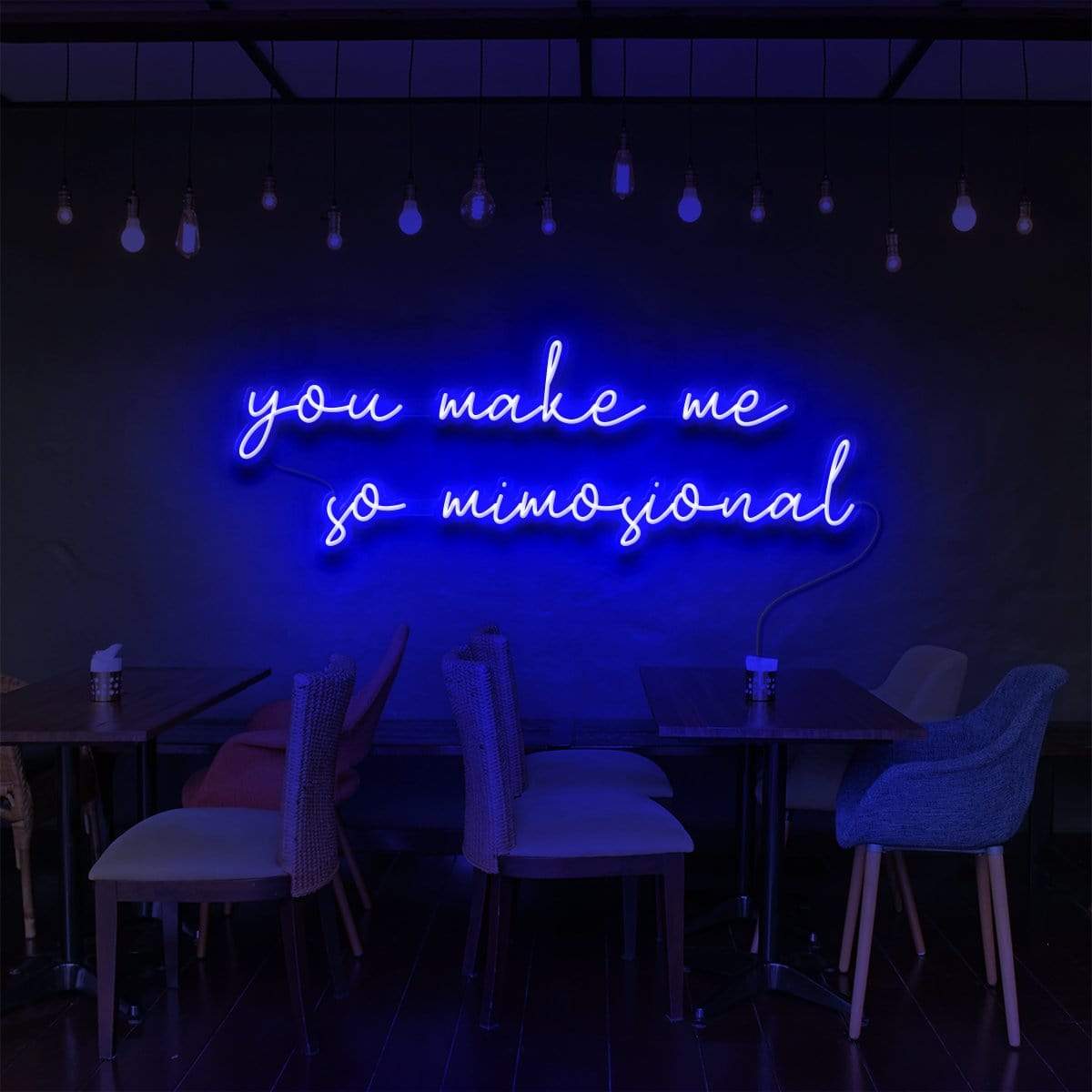 "Vous me rendez si Mimosional" Enseigne Lumineuse pour Bars & Restaurants