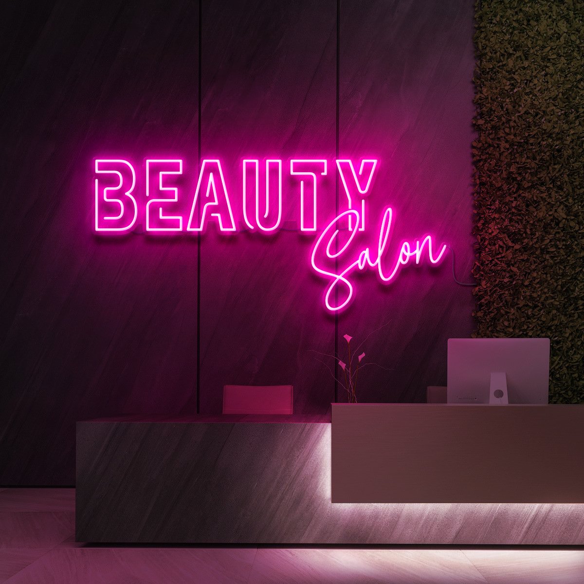 "Beauty Salon" Enseigne Néon pour Studios de Beauté & Cosmétiques