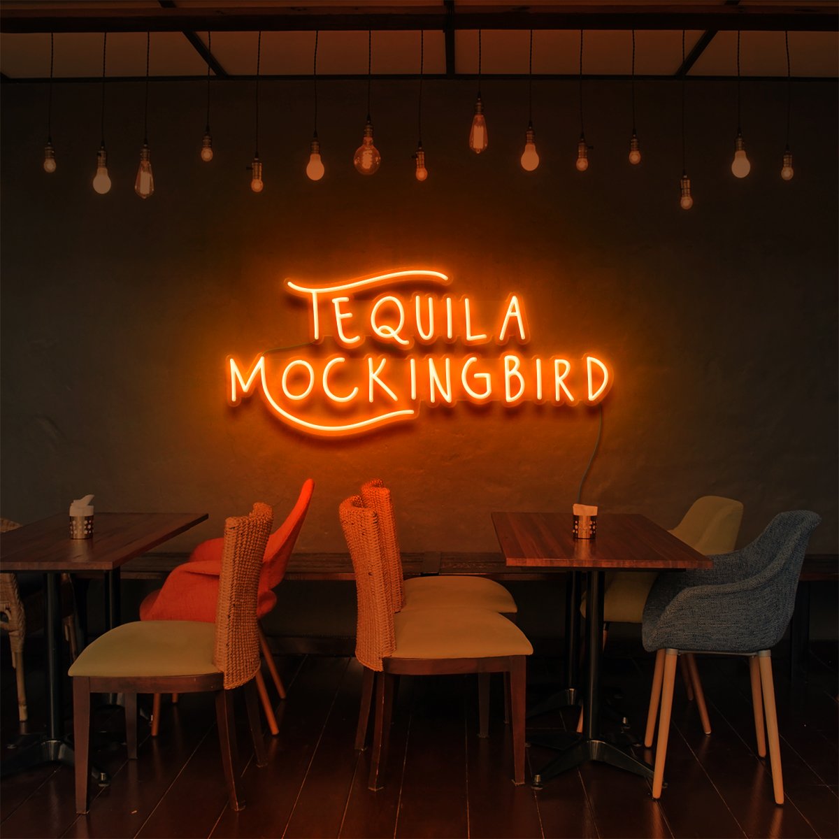 "Tequila Mockingbird" Enseigne Lumineuse pour Bars & Restaurants