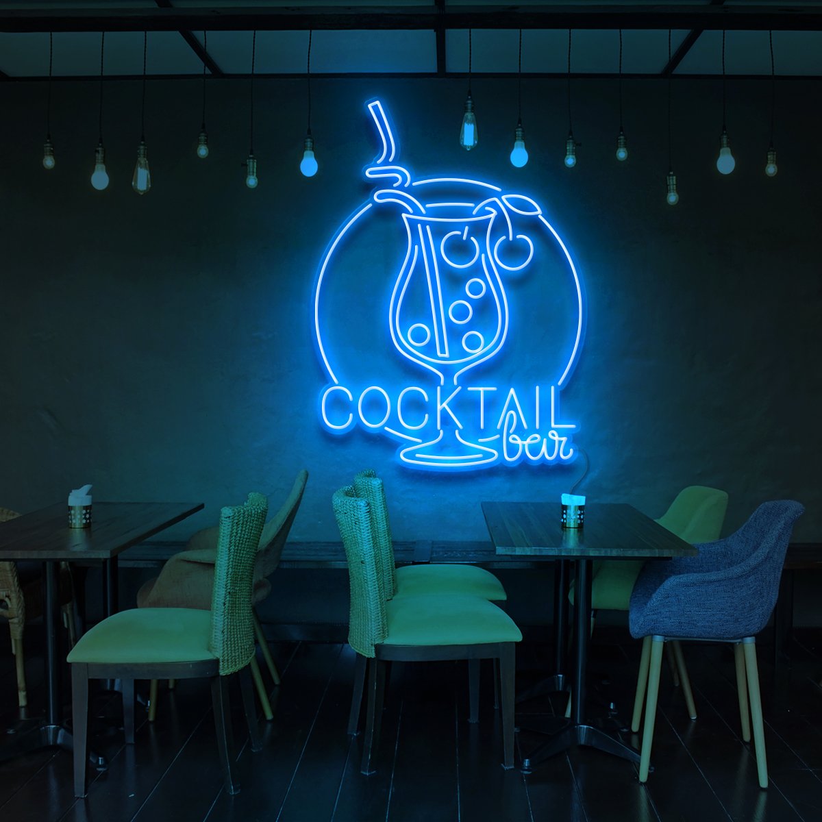 "Bar à Cocktails" Enseigne au Néon pour Bars & Restaurants