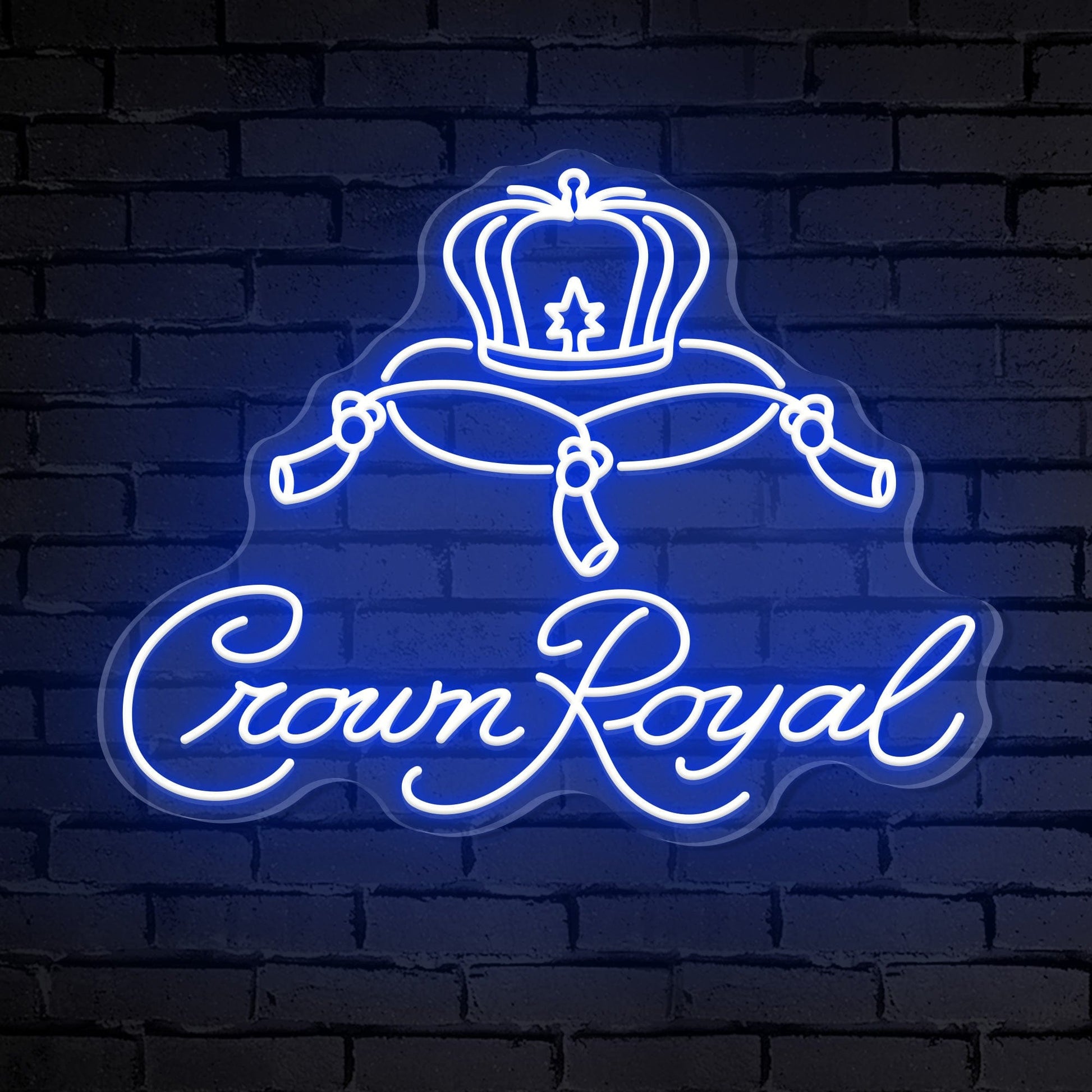 "Enseigne Néon 'Crown Royal' pour Bar"