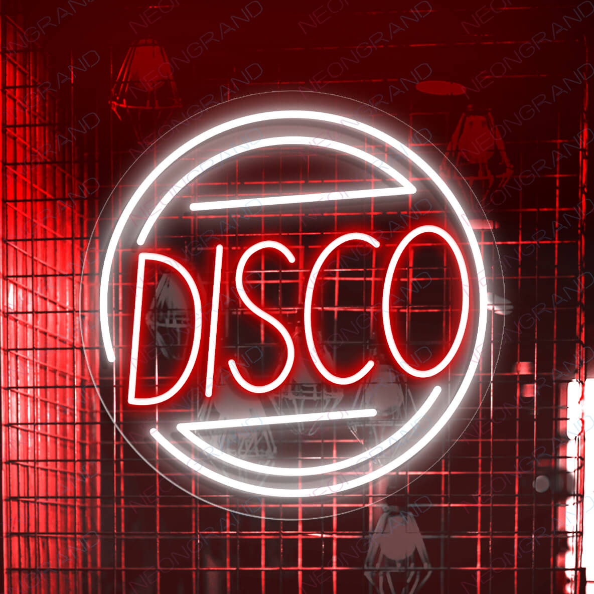 Enseigne néon "Disco Club Music" avec lumières LED pour bar néon