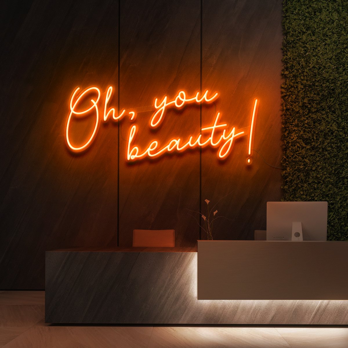 "Oh, You Beauty!" Enseigne Lumineuse pour Instituts de Beauté & Cosmétique