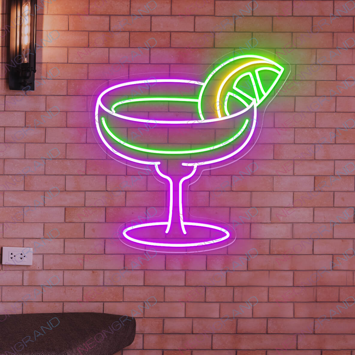 Enseigne lumineuse à LED pour bar Margarita