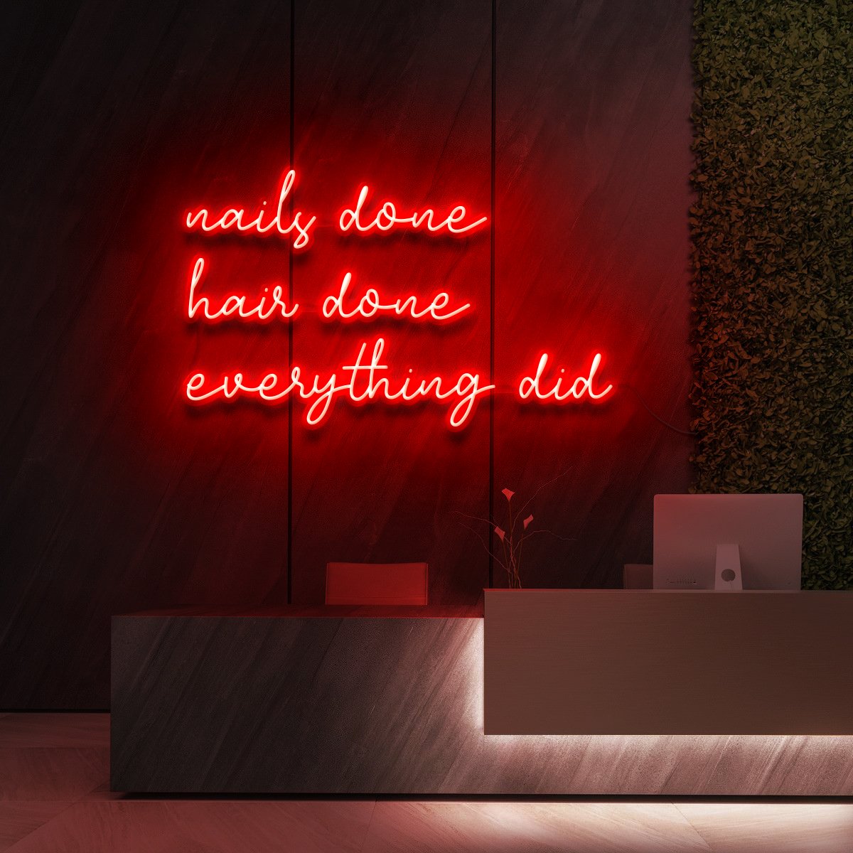 "Everything Did" - Enseigne Néon pour Studios de Beauté & Cosmétiques