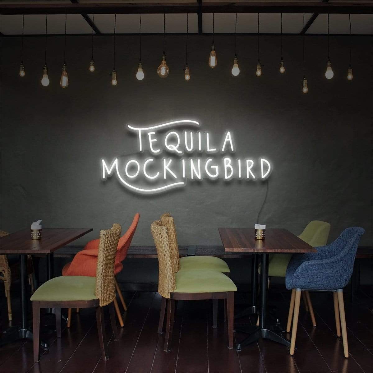 "Tequila Mockingbird" Enseigne Lumineuse pour Bars & Restaurants