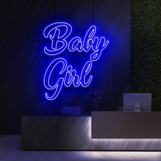 "Baby Girl" Enseigne Lumineuse pour Instituts de Beauté & Cosmétiques