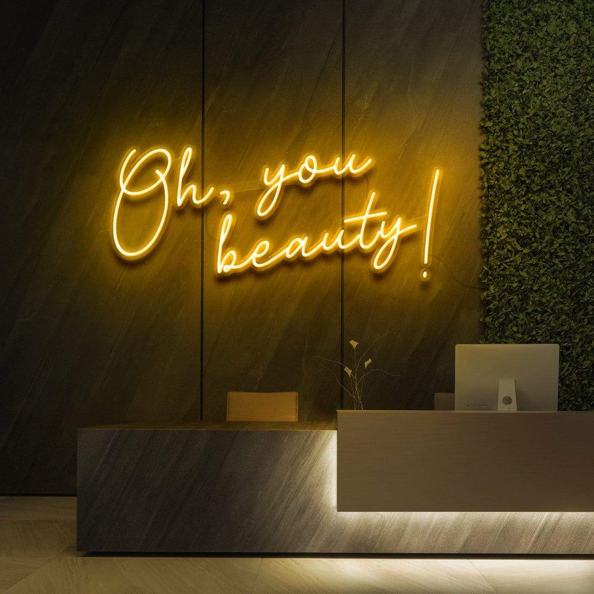 "Oh, You Beauty!" Enseigne Lumineuse pour Instituts de Beauté & Cosmétique