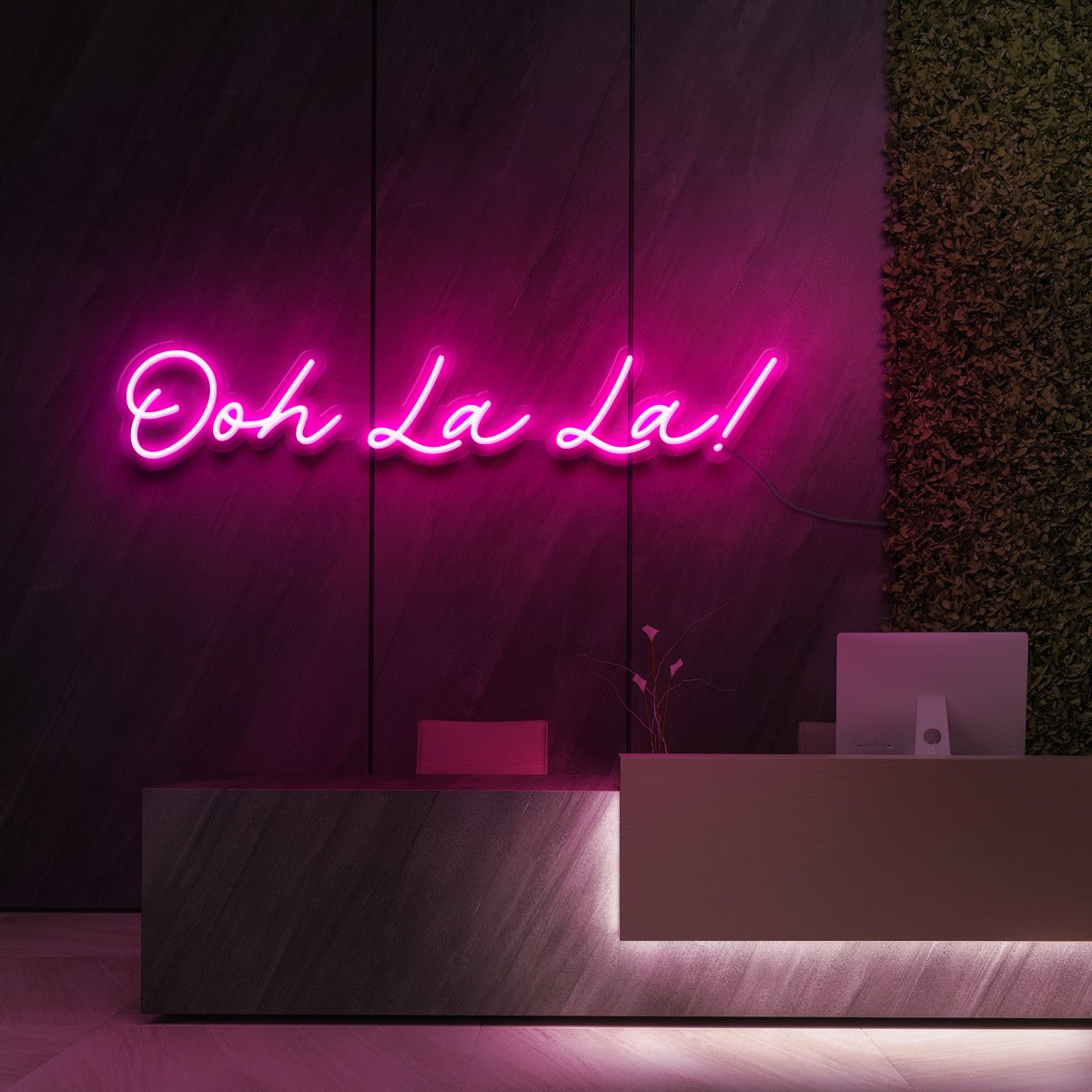 "Ooh La La" Enseigne Lumineuse pour Studios de Beauté et Cosmétiques