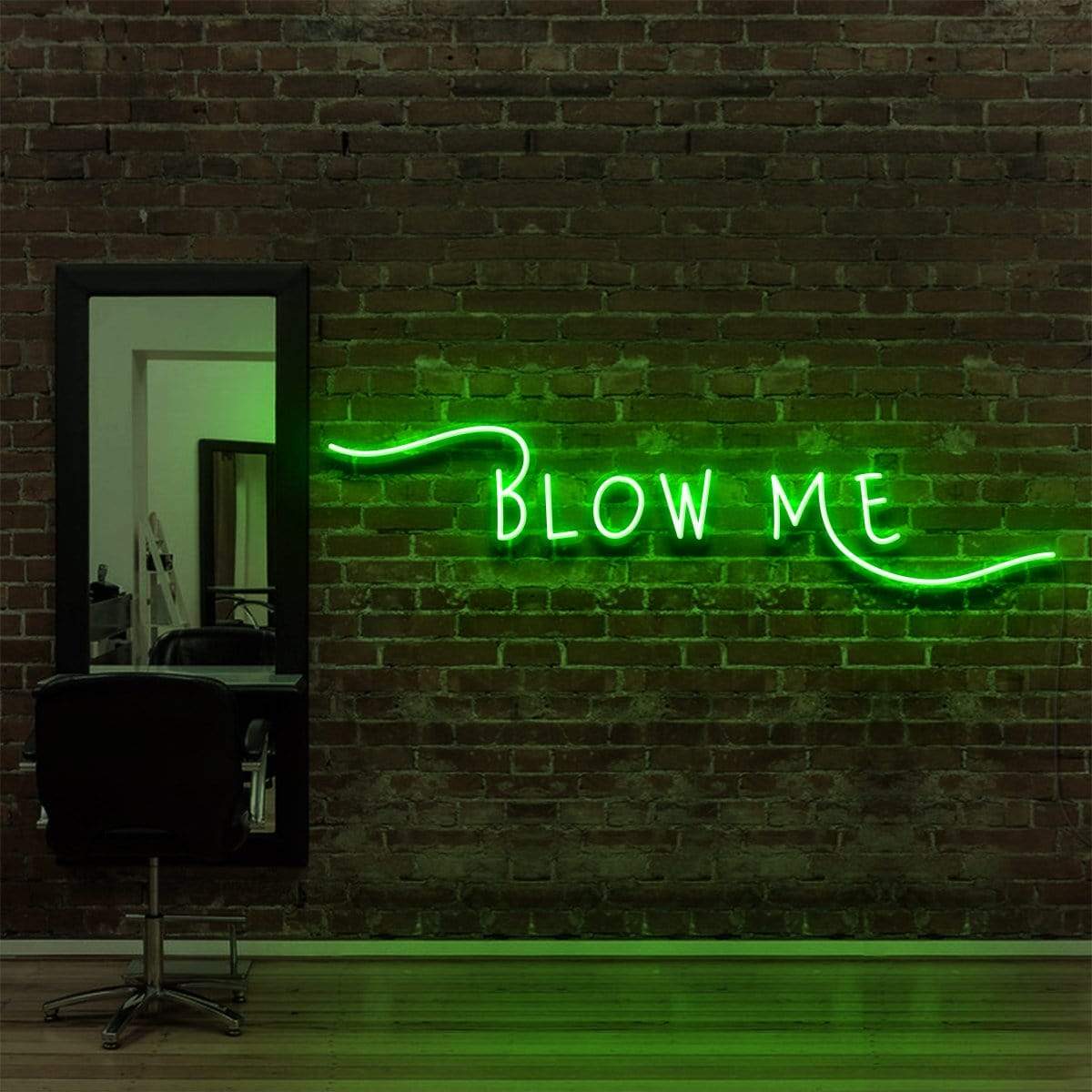 "Blow Me" Enseigne Lumineuse pour Salons de Coiffure & Barbiers