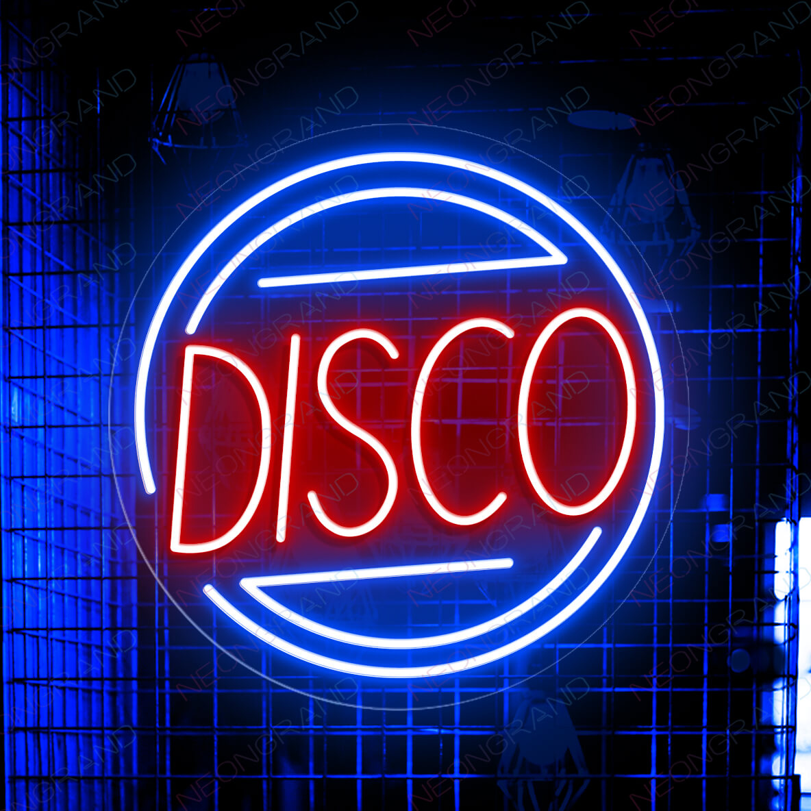 Enseigne néon "Disco Club Music" avec lumières LED pour bar néon