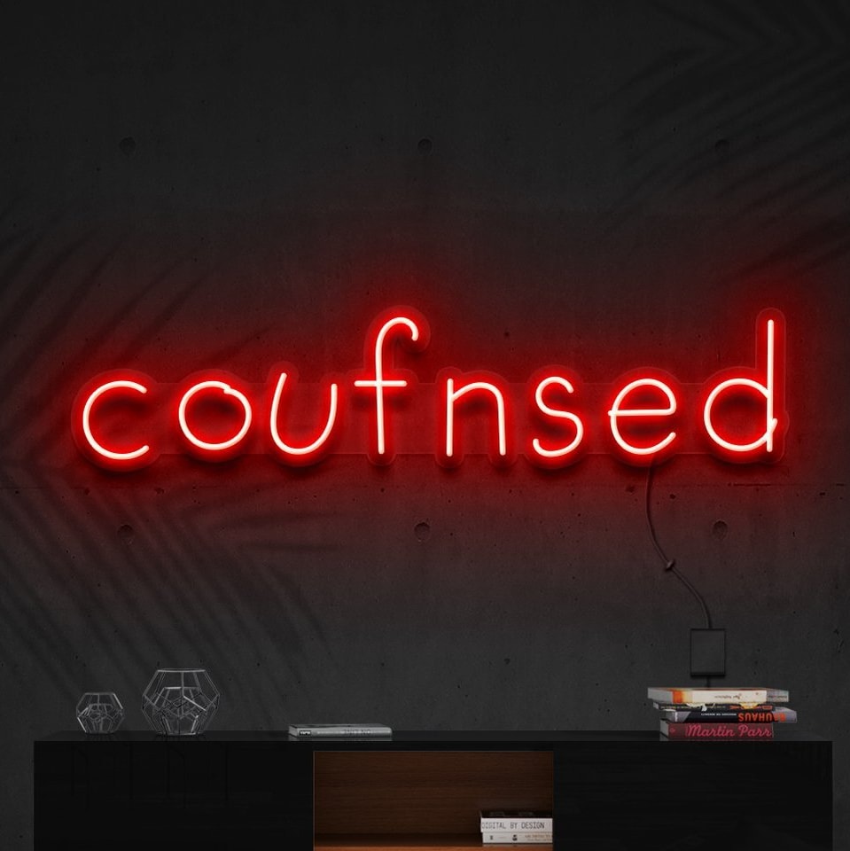 Enseigne lumineuse "Confused"