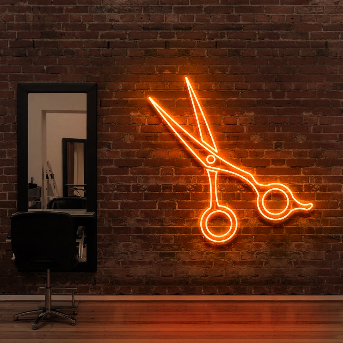 "Clippers" Enseigne Lumineuse pour Salons de Coiffure & Barbiers