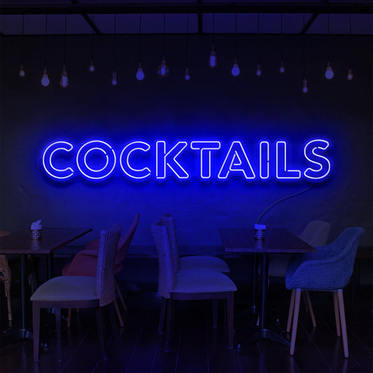 "Enseigne Néon 'Cocktails' pour Bars & Restaurants"