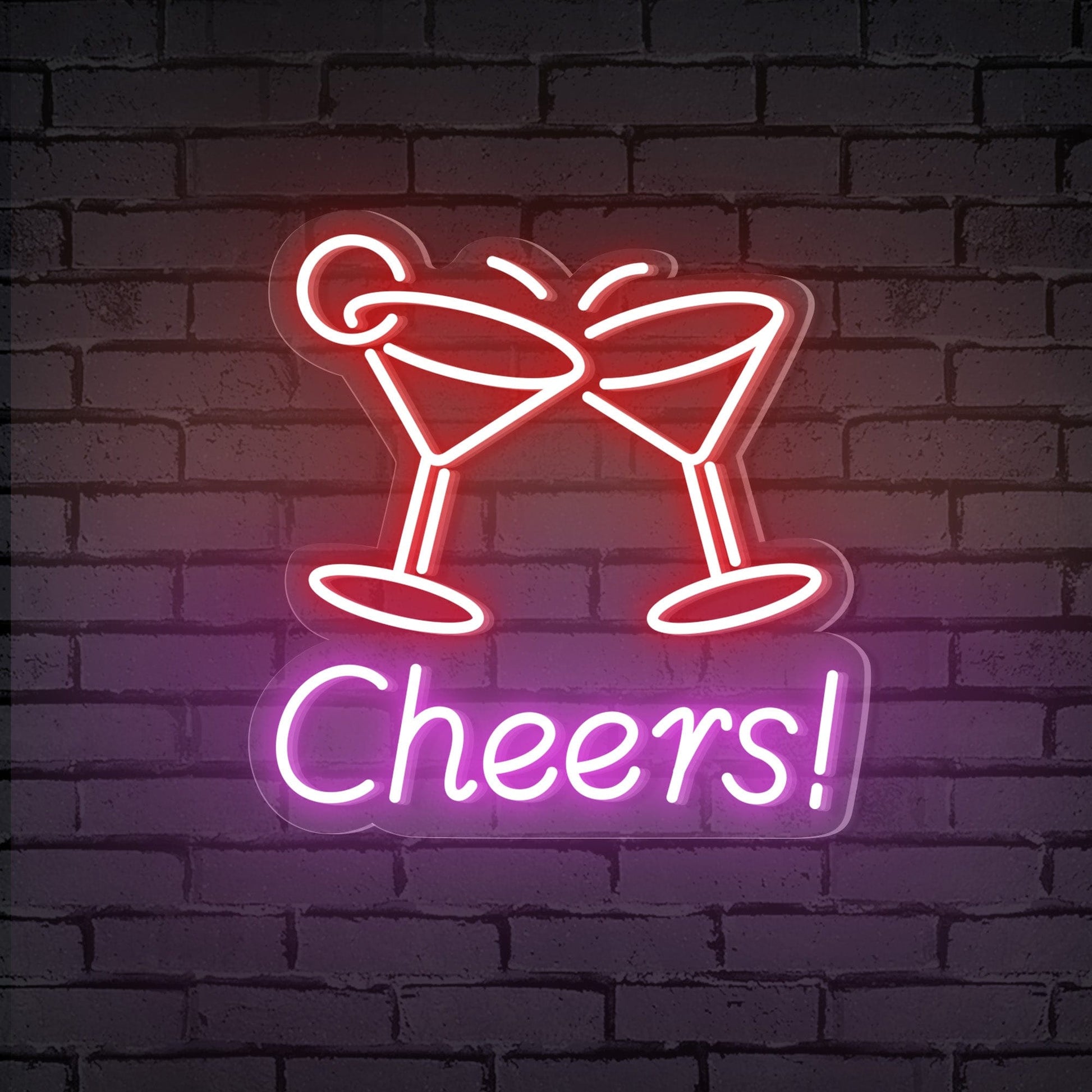 "Cheers!" led waterproofs à Cocktail Néon Lumineux