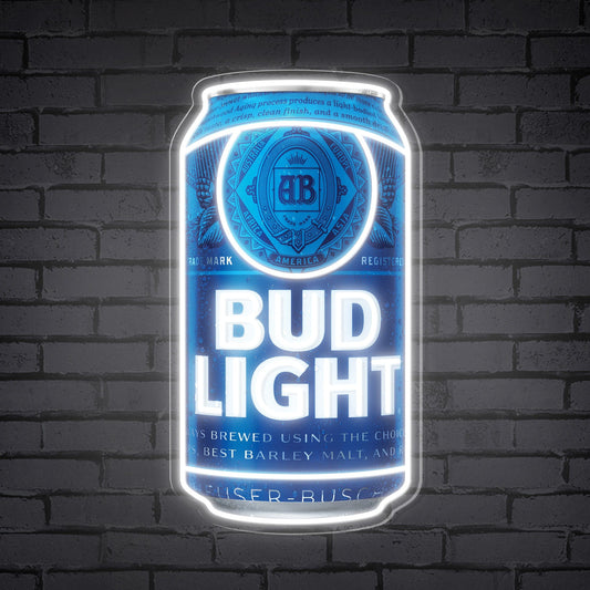 "Logo en Mots Bud Light" Enseigne Néon 3D