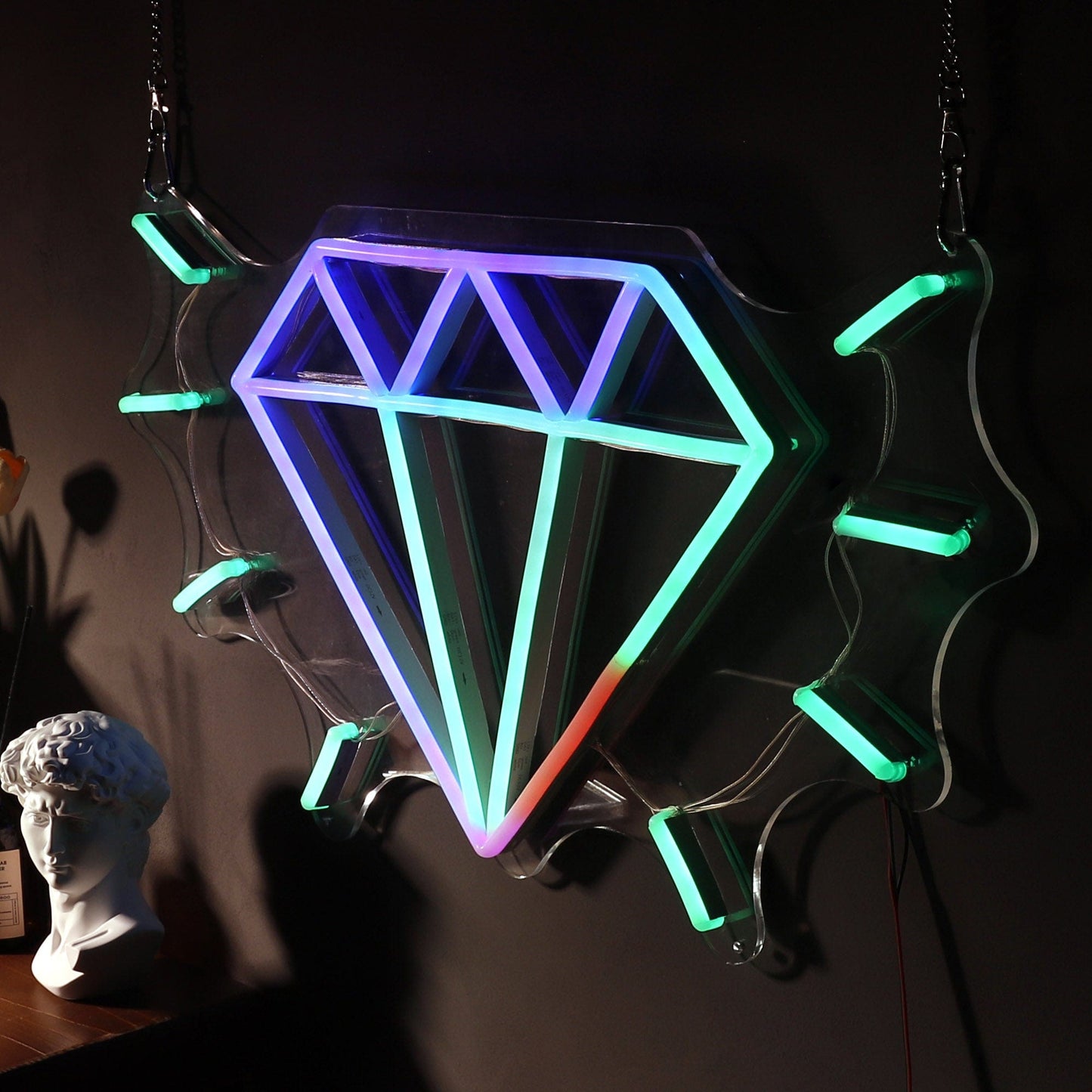 "Magie de Diamant" Signe Néon LED pour Chambre