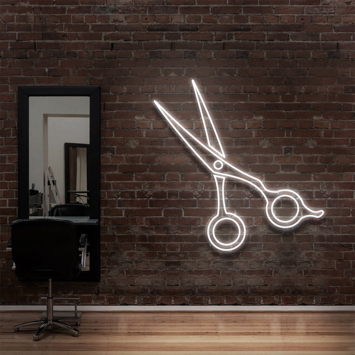 "Clippers" Enseigne Lumineuse pour Salons de Coiffure & Barbiers