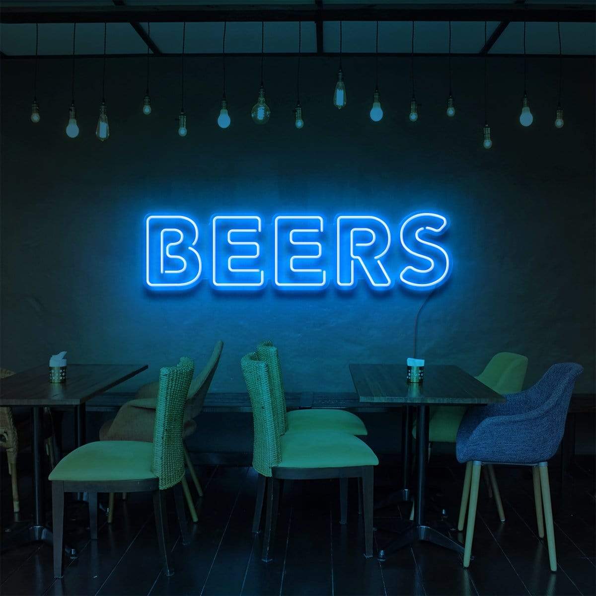 "Beers" Enseigne Néon pour Bars & Restaurants