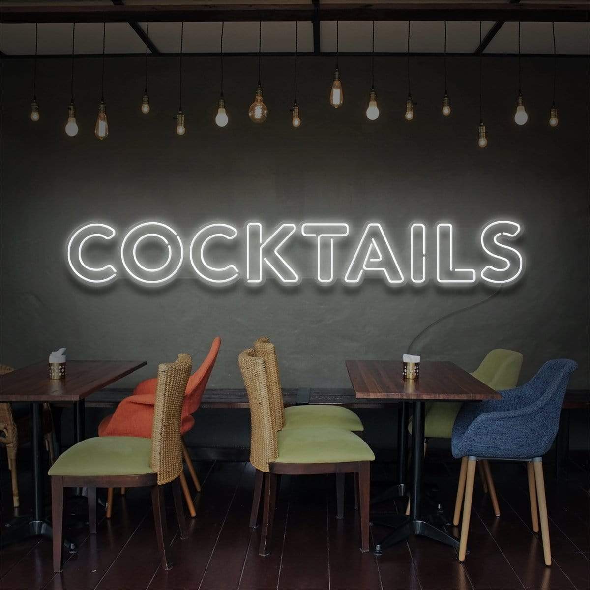 "Enseigne Néon 'Cocktails' pour Bars & Restaurants"