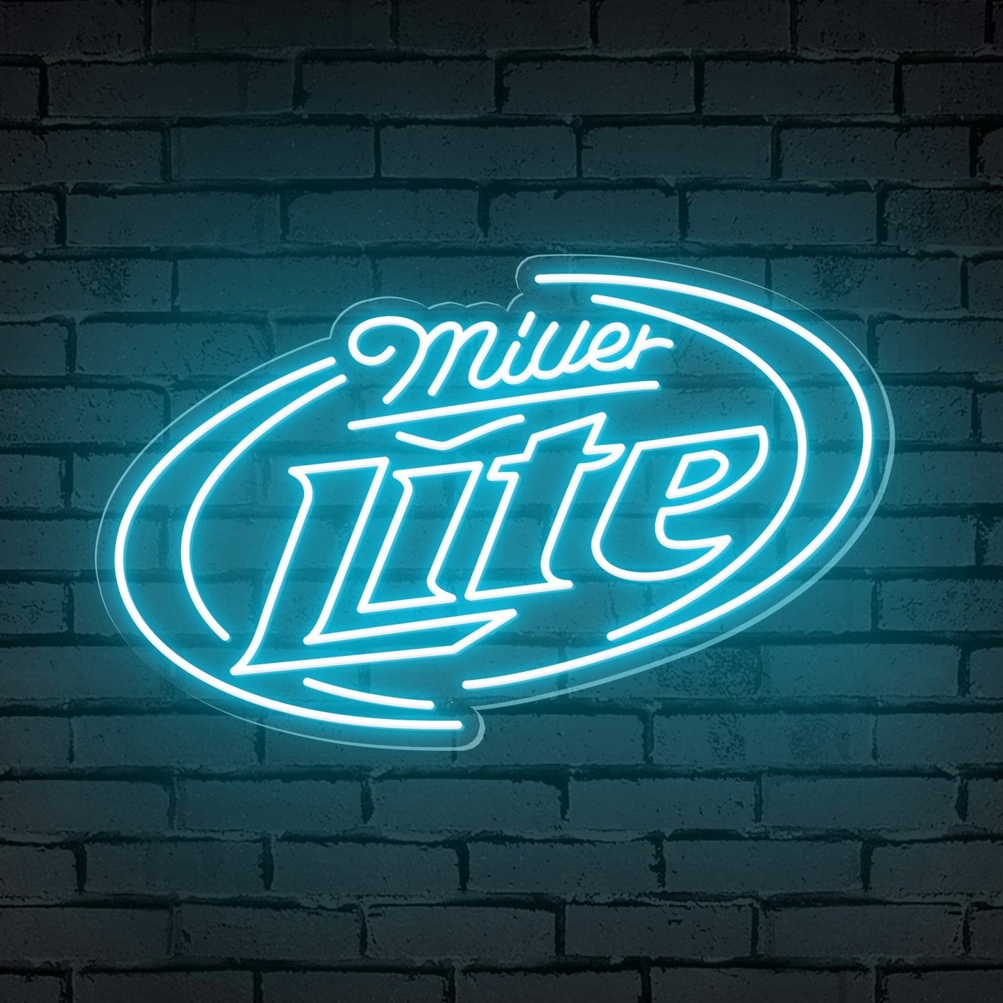 "Miller Lite" Enseigne Néon pour Bar en Parenthèses