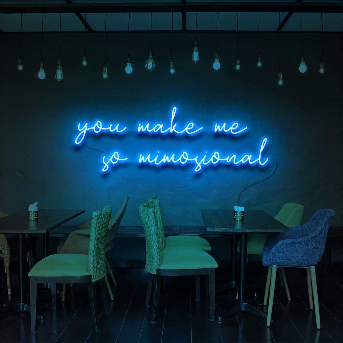 "Vous me rendez si Mimosional" Enseigne Lumineuse pour Bars & Restaurants