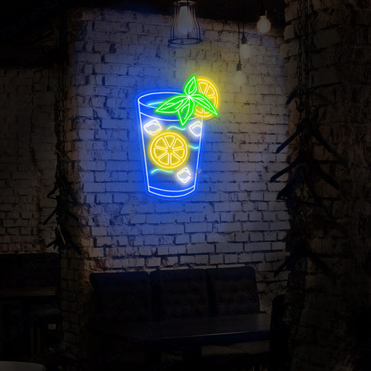 Panneau éclairé "Mojito Bar" en néon LED