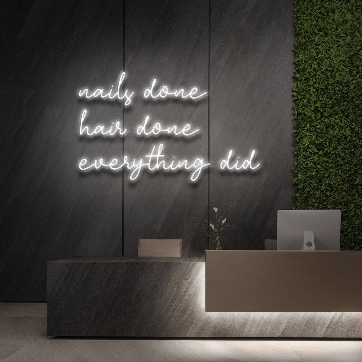 "Everything Did" - Enseigne Néon pour Studios de Beauté & Cosmétiques